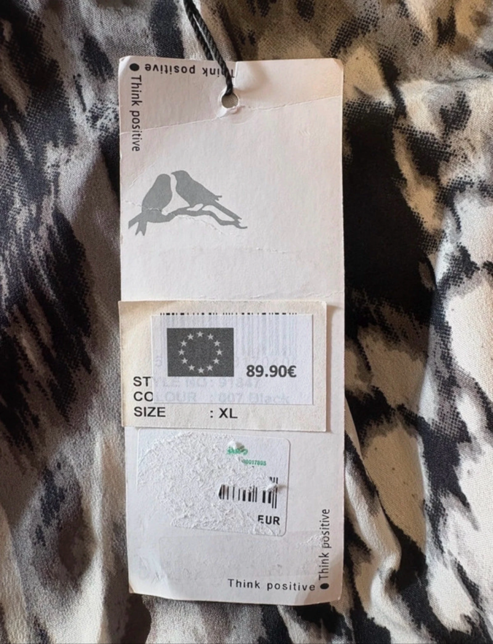 Vestido Think Positive animal print leopardo robe dress jurk XL BNWT – photo 8